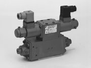 Solenoid operated proportional directional control valve (with pressure compensation, multiple valve series)